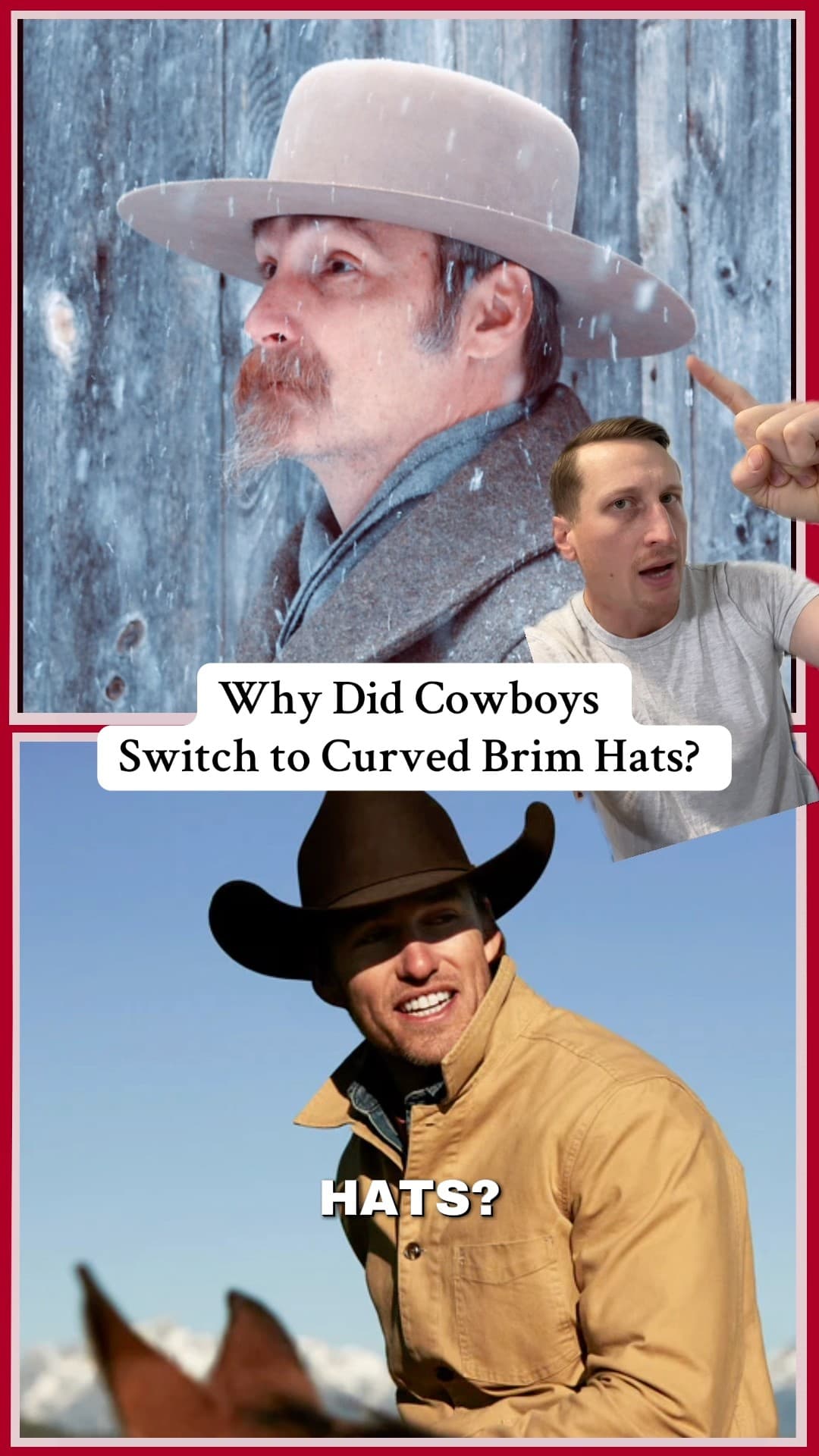 Thumbnail of "Why Did Cowboys Switch to Curved Brim Hats?" by @austin_knows