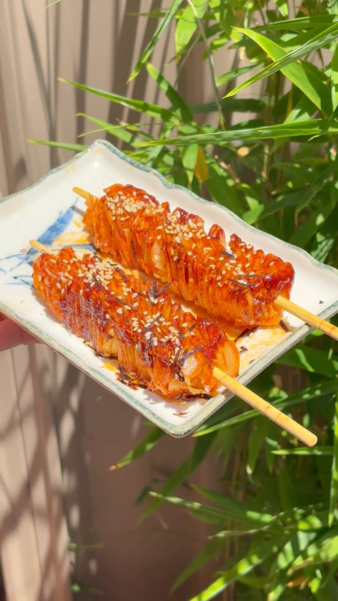 Thumbnail of "This Buldak Accordion Potato Hack is Next Level" by @yukiandemskitchen